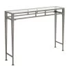 Gold Coast Julia 42 in. antique Silver Standard Rectangular Glass Top Hall Console Table with Metal Frame by Convenience Concepts -Cheap Convenience Concepts Store antique silver convenience concepts console tables u10 158 64 1000