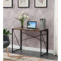 Xtra 39.5 in. Rectangle Barndoor and Black Particle Board Writing Desk with Folding Frame by Convenience Concepts 15 Xtra 39.5 in. Rectangle Barndoor and Black Particle Board Writing Desk with Folding Frame by Convenience Concepts -Cheap Convenience Concepts Store barndoor black convenience concepts writing desks r7 131 31 1000