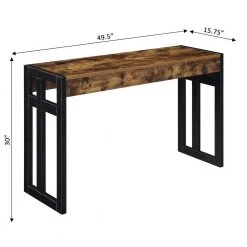 Monterey 49.5 in. Faux Birch and Black 30 in, Rectangle Wood Console Table by Convenience Concepts -Cheap Convenience Concepts Store barnwood and black convenience concepts console tables r4 0543 4f 1000