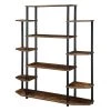 52.5 in. Barnwood and Black Metal 10-Shelf Etagere Bookcase with Open Back by Convenience Concepts 1 52.5 in. Barnwood and Black Metal 10-Shelf Etagere Bookcase with Open Back by Convenience Concepts -Cheap Convenience Concepts Store barnwood black convenience concepts bookcases bookshelves r4 0605 64 1000