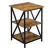 Tucson 24.25 in. Barnwood and Black Tall 3-Tier End Table by Convenience Concepts 2 Tucson 24.25 in. Barnwood and Black Tall 3-Tier End Table by Convenience Concepts -Cheap Convenience Concepts Store barnwood black convenience concepts end side tables r4 0456 64 1000