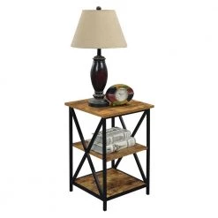 Tucson 24.25 in. Barnwood and Black Tall 3-Tier End Table by Convenience Concepts 13 Tucson 24.25 in. Barnwood and Black Tall 3-Tier End Table by Convenience Concepts -Cheap Convenience Concepts Store barnwood black convenience concepts end side tables r4 0456 c3 1000