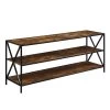 Tucson 60 in. Barnwood/Black Particle Board TV Stand Fits up to 64 in. TV with 3-Shelves by Convenience Concepts -Cheap Convenience Concepts Store barnwood black convenience concepts tv stands r4 0659 64 1000