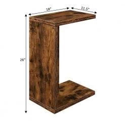 Northfield 11.5 in. W x 26 in. H Barnwood C-Top Wood End Table by Convenience Concepts -Cheap Convenience Concepts Store barnwood convenience concepts c tables r4 0600 1f 1000
