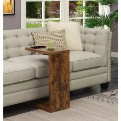 Northfield 11.5 in. W x 26 in. H Barnwood C-Top Wood End Table by Convenience Concepts -Cheap Convenience Concepts Store barnwood convenience concepts c tables r4 0600 31 1000