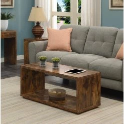 Northfield 42 in. x 18 in. Barnwood Rectangular Wood Coffee Table with Shelf by Convenience Concepts -Cheap Convenience Concepts Store barnwood convenience concepts coffee tables r4 0602 31 1000