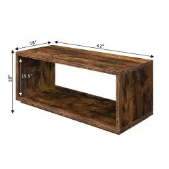 Northfield 42 in. x 18 in. Barnwood Rectangular Wood Coffee Table with Shelf by Convenience Concepts -Cheap Convenience Concepts Store barnwood convenience concepts coffee tables r4 0602 4f 1000