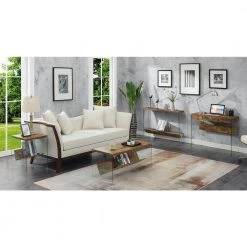 SoHo 44 in. Barnwood 30 in. Rectangle Particle Board Console Table/Desk with Glass Sides by Convenience Concepts 16 SoHo 44 in. Barnwood 30 in. Rectangle Particle Board Console Table/Desk with Glass Sides by Convenience Concepts -Cheap Convenience Concepts Store barnwood convenience concepts console tables r4 0642 1f 1000