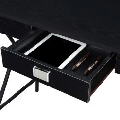 Tucson 36 in. Rectangle Black/Black Particle Board 1 Drawer Writing Desk with Charging Station by Convenience Concepts 13 Tucson 36 in. Rectangle Black/Black Particle Board 1 Drawer Writing Desk with Charging Station by Convenience Concepts -Cheap Convenience Concepts Store black black convenience concepts writing desks r4 0628 c3 1000