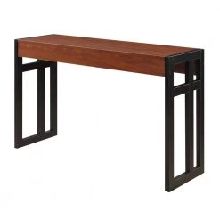 Monterey 50 in. Black/Cherry Standard Rectangle Wood Console Table by Convenience Concepts
