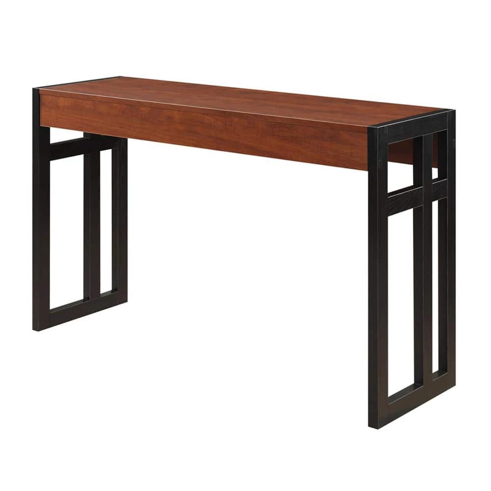 Monterey 50 in. Black/Cherry Standard Rectangle Wood Console Table by Convenience Concepts 3 Monterey 50 in. Black/Cherry Standard Rectangle Wood Console Table by Convenience Concepts