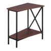 Tucson Cherry and Black Wedge End Table by Convenience Concepts -Cheap Convenience Concepts Store black cherry convenience concepts nesting tables r4 0267 64 1000