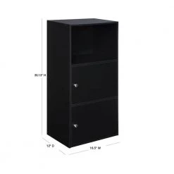 Designs2go Black Storage Cabinet by Convenience Concepts -Cheap Convenience Concepts Store black convenience concepts accent cabinets 151187 40 1000
