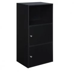 Designs2go Black Storage Cabinet by Convenience Concepts