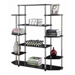 Designs2Go 52.5 in. Black Particle Board 10 Shelf Accent Bookcase by Convenience Concepts 7 Designs2Go 52.5 in. Black Particle Board 10 Shelf Accent Bookcase by Convenience Concepts -Cheap Convenience Concepts Store black convenience concepts bookcases bookshelves 131201 c3 1000