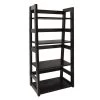 44.25 in. Black Wood 4-shelf Etagere Bookcase with Open Back by Convenience Concepts 1 44.25 in. Black Wood 4-shelf Etagere Bookcase with Open Back by Convenience Concepts -Cheap Convenience Concepts Store black convenience concepts bookcases bookshelves 131410 64 1000
