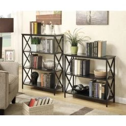 29.25 in. Black Metal 3-shelf Etagere Bookcase with Open Back by Convenience Concepts 11 29.25 in. Black Metal 3-shelf Etagere Bookcase with Open Back by Convenience Concepts -Cheap Convenience Concepts Store black convenience concepts bookcases bookshelves 161833bl 4f 1000