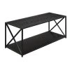 Tucson 42 in. Black Large Rectangle Wood Coffee Table with Shelf by Convenience Concepts 2 Tucson 42 in. Black Large Rectangle Wood Coffee Table with Shelf by Convenience Concepts -Cheap Convenience Concepts Store black convenience concepts coffee tables 161842bl 64 1000
