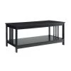 Mission 40 in. Black Medium Rectangle Wood Coffee Table with Shelf by Convenience Concepts -Cheap Convenience Concepts Store black convenience concepts coffee tables s20 193 64 1000