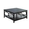 Omega 36 in. Black Medium Square Wood Coffee Table with Shelf by Convenience Concepts -Cheap Convenience Concepts Store black convenience concepts coffee tables s20 214 64 1000