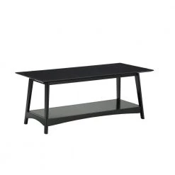 Alpine 44 in. Black Large Rectangle Wood Coffee Table with Shelf by Convenience Concepts 13 Alpine 44 in. Black Large Rectangle Wood Coffee Table with Shelf by Convenience Concepts -Cheap Convenience Concepts Store black convenience concepts coffee tables v2 127 c3 1000