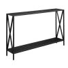 Tucson 48 in. Black Rectangle Wood Console Table with Shelves by Convenience Concepts 2 Tucson 48 in. Black Rectangle Wood Console Table with Shelves by Convenience Concepts -Cheap Convenience Concepts Store black convenience concepts console tables 161899bl 64 1000