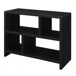 Northfield 38 in. Black 28 in. Rectangle Wood Console Table with Wood Frame and Shelves by Convenience Concepts
