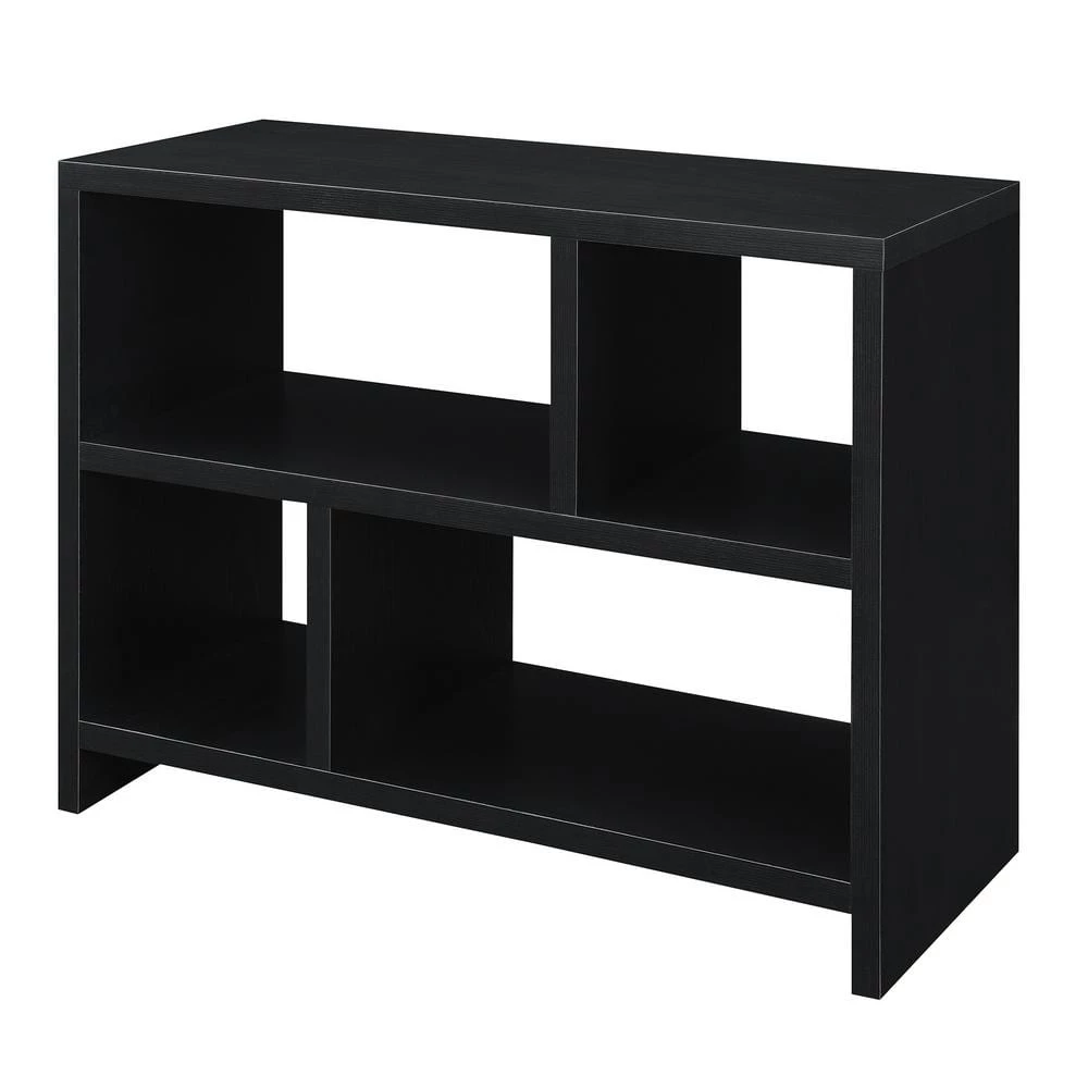 Northfield 38 in. Black 28 in. Rectangle Wood Console Table with Wood Frame and Shelves by Convenience Concepts 3 Northfield 38 in. Black 28 in. Rectangle Wood Console Table with Wood Frame and Shelves by Convenience Concepts