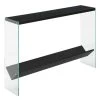 SoHo V 42 in. Black 30 in. H Rectangle Particle Board Console Table with-Shelf by Convenience Concepts 1 SoHo V 42 in. Black 30 in. H Rectangle Particle Board Console Table with-Shelf by Convenience Concepts -Cheap Convenience Concepts Store black convenience concepts console tables r4 0644 64 1000