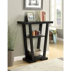 Newport 32 in. Black Standard Rectangle Console Table with Storage by Convenience Concepts 9 Newport 32 in. Black Standard Rectangle Console Table with Storage by Convenience Concepts -Cheap Convenience Concepts Store black convenience concepts console tables u14 138 31 1000