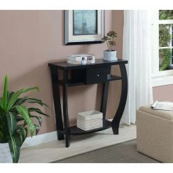 Newport 36 in. Black Standard Rectangle Wood Console Table with Drawers by Convenience Concepts 14 Newport 36 in. Black Standard Rectangle Wood Console Table with Drawers by Convenience Concepts -Cheap Convenience Concepts Store black convenience concepts console tables u14 189 1f 1000