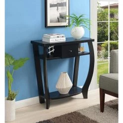 Newport 36 in. Black Standard Rectangle Wood Console Table with Drawers by Convenience Concepts 13 Newport 36 in. Black Standard Rectangle Wood Console Table with Drawers by Convenience Concepts -Cheap Convenience Concepts Store black convenience concepts console tables u14 189 4f 1000