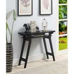 Newport Lynda 36 in. Black Standard Height Rectangular MDF Top Console Table with Shelf by Convenience Concepts 9 Newport Lynda 36 in. Black Standard Height Rectangular MDF Top Console Table with Shelf by Convenience Concepts -Cheap Convenience Concepts Store black convenience concepts console tables u14 208 31 1000