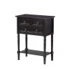 Kendra 23.75 in. Black Standard Rectangle Wood Console Table with 3 Drawers and Shelf by Convenience Concepts 1 Kendra 23.75 in. Black Standard Rectangle Wood Console Table with 3 Drawers and Shelf by Convenience Concepts -Cheap Convenience Concepts Store black convenience concepts console tables v2 132 64 1000