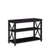 Florence 42 in. Black Standard Rectangle Wood Console Table with Shelves by Convenience Concepts 1 Florence 42 in. Black Standard Rectangle Wood Console Table with Shelves by Convenience Concepts -Cheap Convenience Concepts Store black convenience concepts console tables v2 192 64 1000