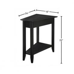 American Heritage Black Wedge End Table by Convenience Concepts 8 American Heritage Black Wedge End Table by Convenience Concepts -Cheap Convenience Concepts Store black convenience concepts end side tables 7105060 bl 40 1000