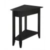 American Heritage Black Wedge End Table by Convenience Concepts -Cheap Convenience Concepts Store black convenience concepts end side tables 7105060 bl 64 1000