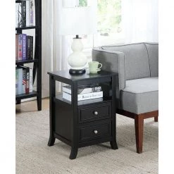 Melbourne 24 in. H Black End Table by Convenience Concepts 15 Melbourne 24 in. H Black End Table by Convenience Concepts -Cheap Convenience Concepts Store black convenience concepts end side tables r6 304 31 1000