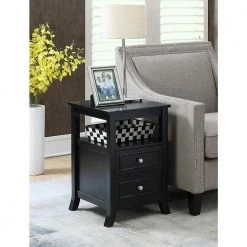Melbourne 24 in. H Black End Table by Convenience Concepts 14 Melbourne 24 in. H Black End Table by Convenience Concepts -Cheap Convenience Concepts Store black convenience concepts end side tables r6 304 4f 1000