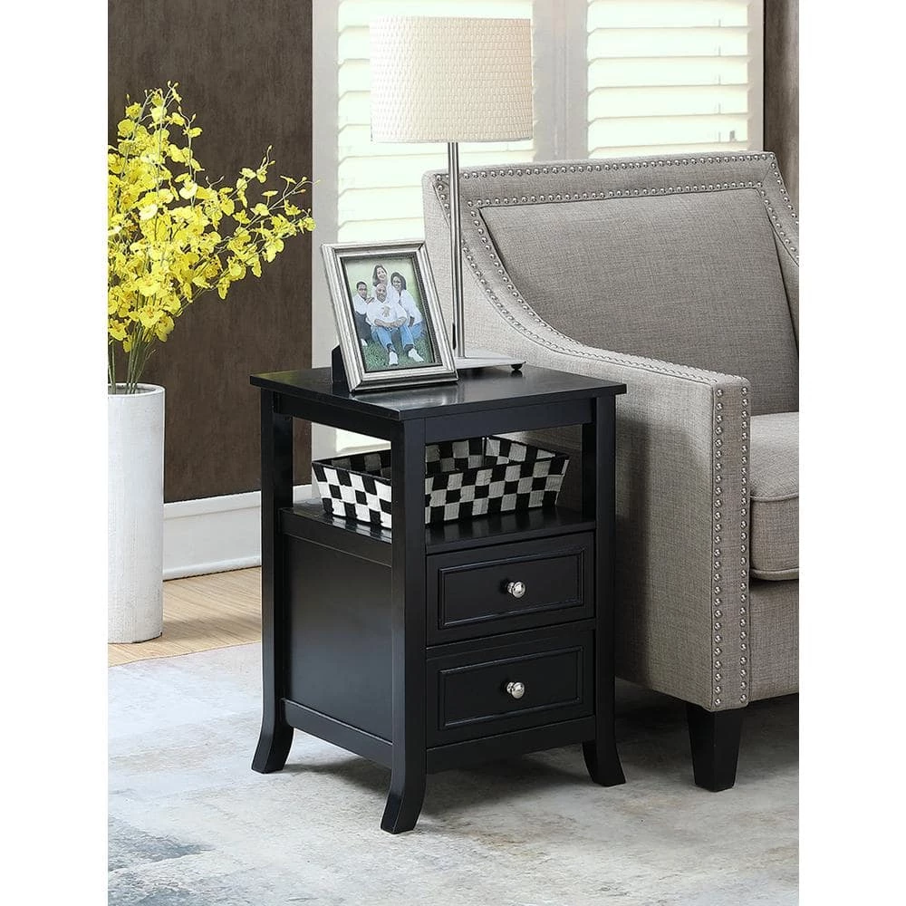 Melbourne 24 in. H Black End Table by Convenience Concepts 8 Melbourne 24 in. H Black End Table by Convenience Concepts - Image 6