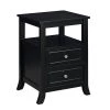 Melbourne 24 in. H Black End Table by Convenience Concepts -Cheap Convenience Concepts Store black convenience concepts end side tables r6 304 64 1000