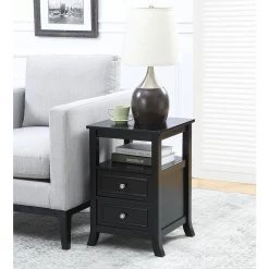 Melbourne 24 in. H Black End Table by Convenience Concepts 13 Melbourne 24 in. H Black End Table by Convenience Concepts -Cheap Convenience Concepts Store black convenience concepts end side tables r6 304 c3 1000