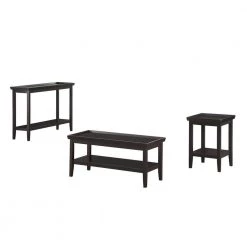 Ledgewood 18 in. Black 26 in. Square Wood End Table with Shelf by Convenience Concepts 13 Ledgewood 18 in. Black 26 in. Square Wood End Table with Shelf by Convenience Concepts -Cheap Convenience Concepts Store black convenience concepts end side tables v2 123 4f 1000