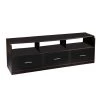 Tribeca 16 in. Black Wood TV Stand with 3 Drawer Fits TVs Up to 60 in. with Cable Management by Convenience Concepts -Cheap Convenience Concepts Store black convenience concepts tv stands 151311 64 1000