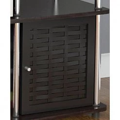 47 in. Black Particle Board TV Stand Fits TVs Up to 50 in. with Storage Doors by Convenience Concepts -Cheap Convenience Concepts Store black convenience concepts tv stands 151373bb c3 1000
