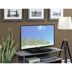 Designs2Go 24 in. Black Particle Board Monitor Swivel Stand 20 in. by Convenience Concepts -Cheap Convenience Concepts Store black convenience concepts tv stands 191020 e1 1000