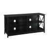 Oxford 16 in. Black Wood TV Stand Fits TVs Up to 46 in. with Cable Management by Convenience Concepts 1 Oxford 16 in. Black Wood TV Stand Fits TVs Up to 46 in. with Cable Management by Convenience Concepts -Cheap Convenience Concepts Store black convenience concepts tv stands 203055bl 64 1000