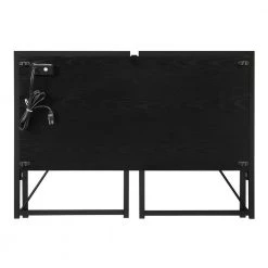 Xtra 39.5 in. Rectangular Black Particle Board/Metal Foldable Writing Desk with Charging Station by Convenience Concepts 13 Xtra 39.5 in. Rectangular Black Particle Board/Metal Foldable Writing Desk with Charging Station by Convenience Concepts -Cheap Convenience Concepts Store black convenience concepts writing desks r7 136 1d 1000