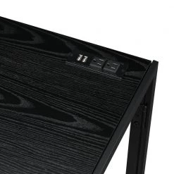 Xtra 39.5 in. Rectangular Black Particle Board/Metal Foldable Writing Desk with Charging Station by Convenience Concepts 16 Xtra 39.5 in. Rectangular Black Particle Board/Metal Foldable Writing Desk with Charging Station by Convenience Concepts -Cheap Convenience Concepts Store black convenience concepts writing desks r7 136 4f 1000