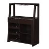Uptown Black Faux Marble/Espresso 2 Drawer Wine Storage Bar with Shelves by Convenience Concepts 1 Uptown Black Faux Marble/Espresso 2 Drawer Wine Storage Bar with Shelves by Convenience Concepts -Cheap Convenience Concepts Store black faux marble espresso convenience concepts bar cabinets u14 234 64 1000